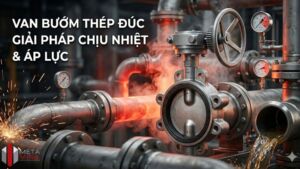 Van bướm thép đúc